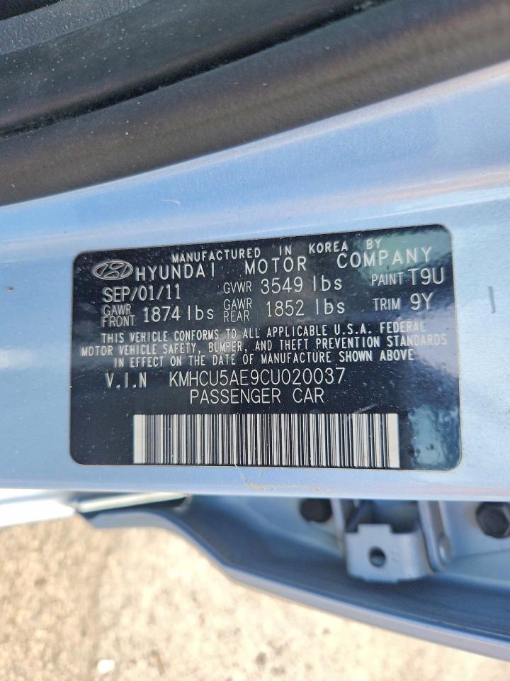 2012 HYUNDAI ACCENT