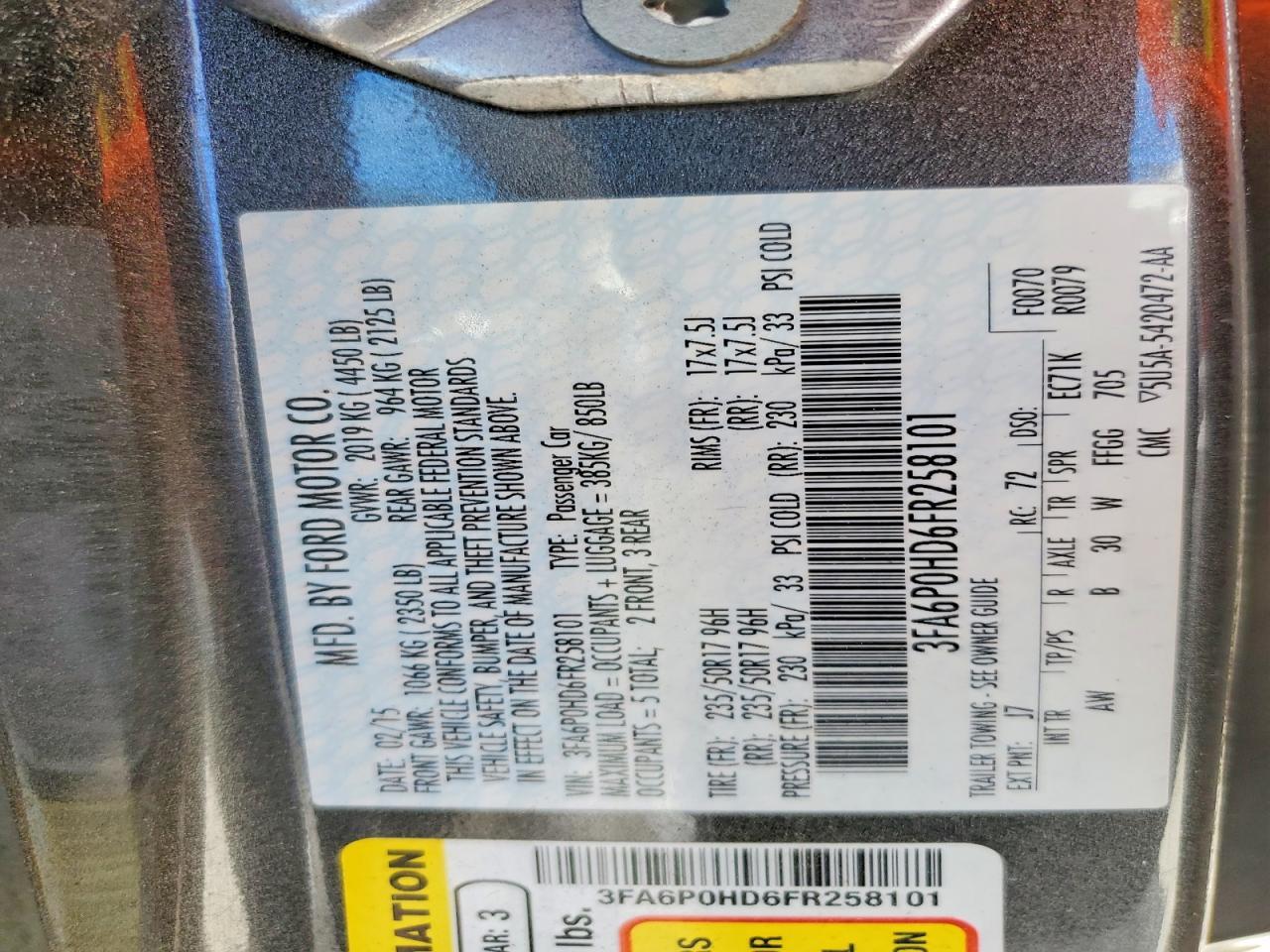 2015 FORD FUSION