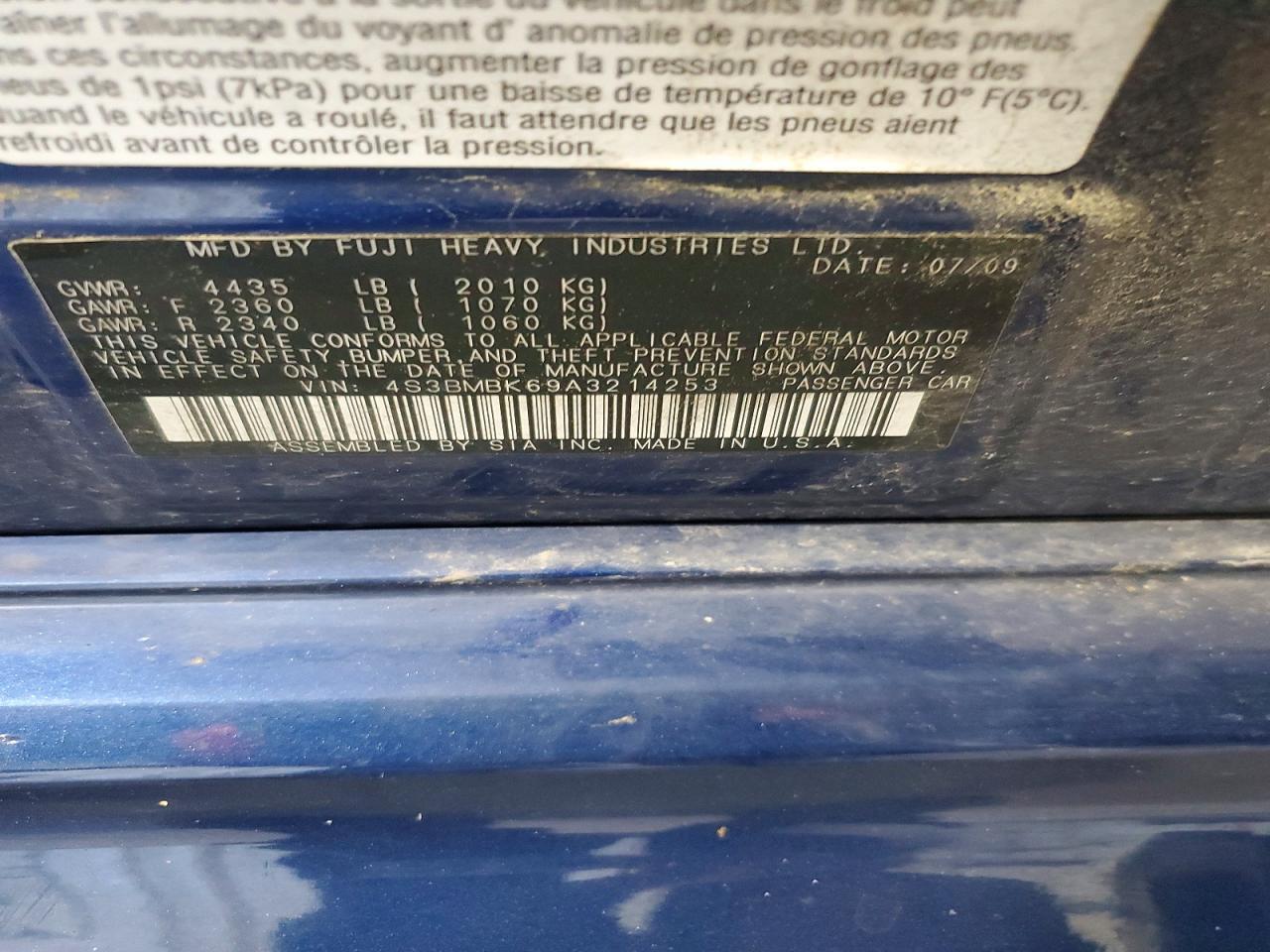 2010 SUBARU Legacy