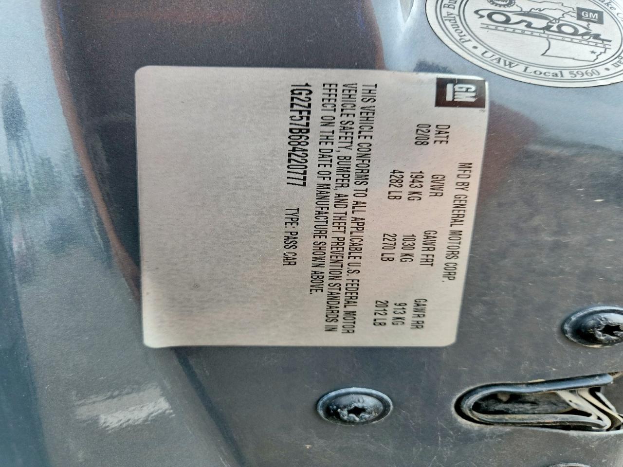 2008 PONTIAC G6