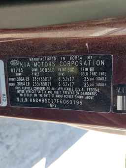 2015 KIA SEDONA