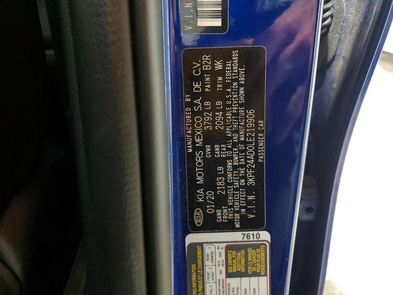 2020 KIA FORTE