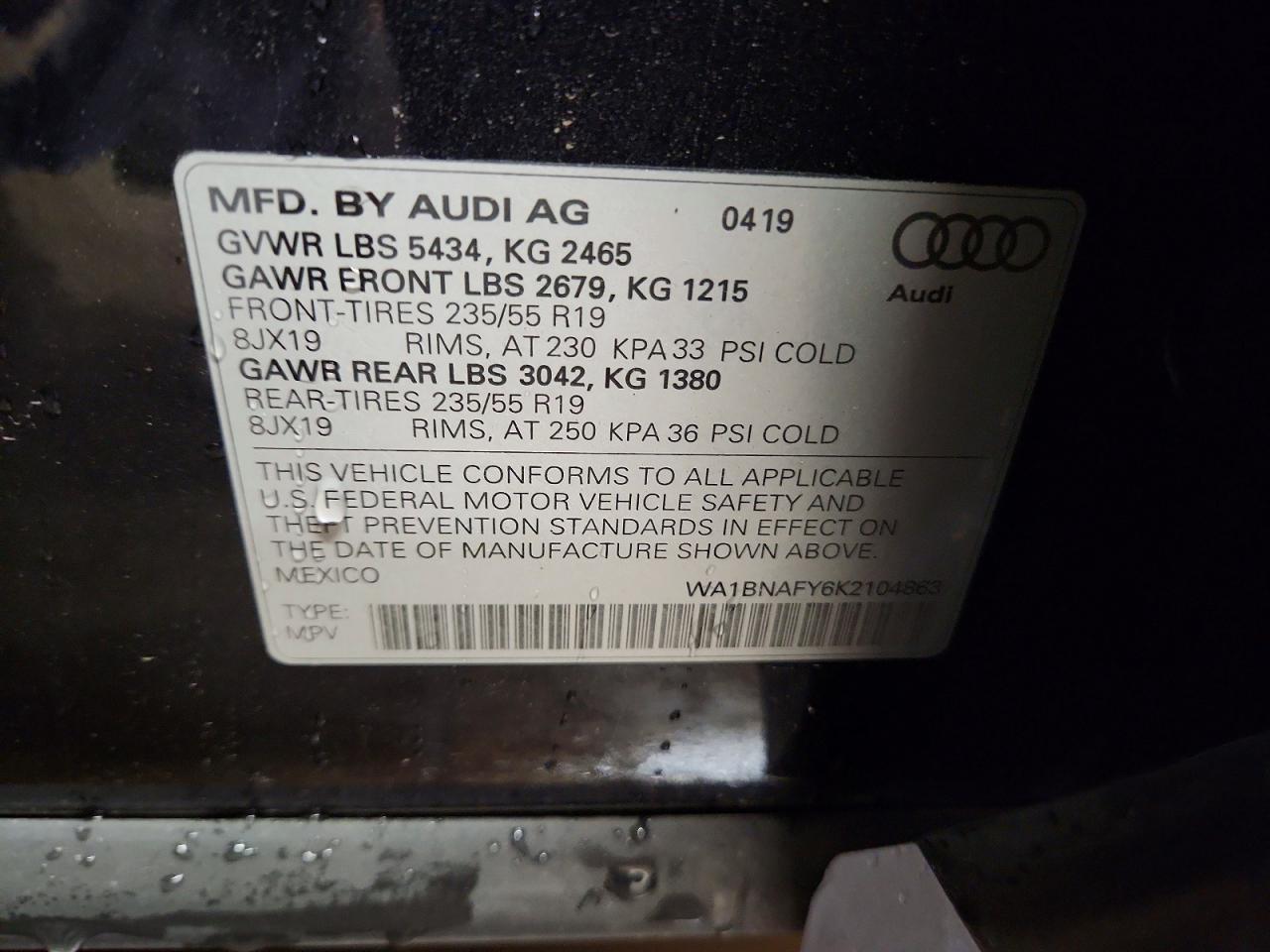 2019 AUDI Q5