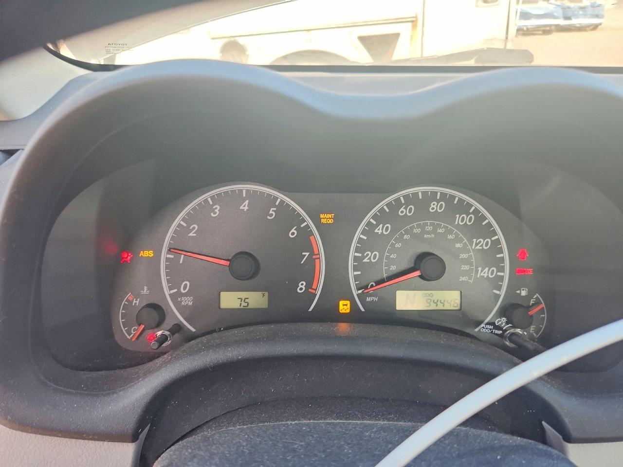 2012 TOYOTA COROLLA