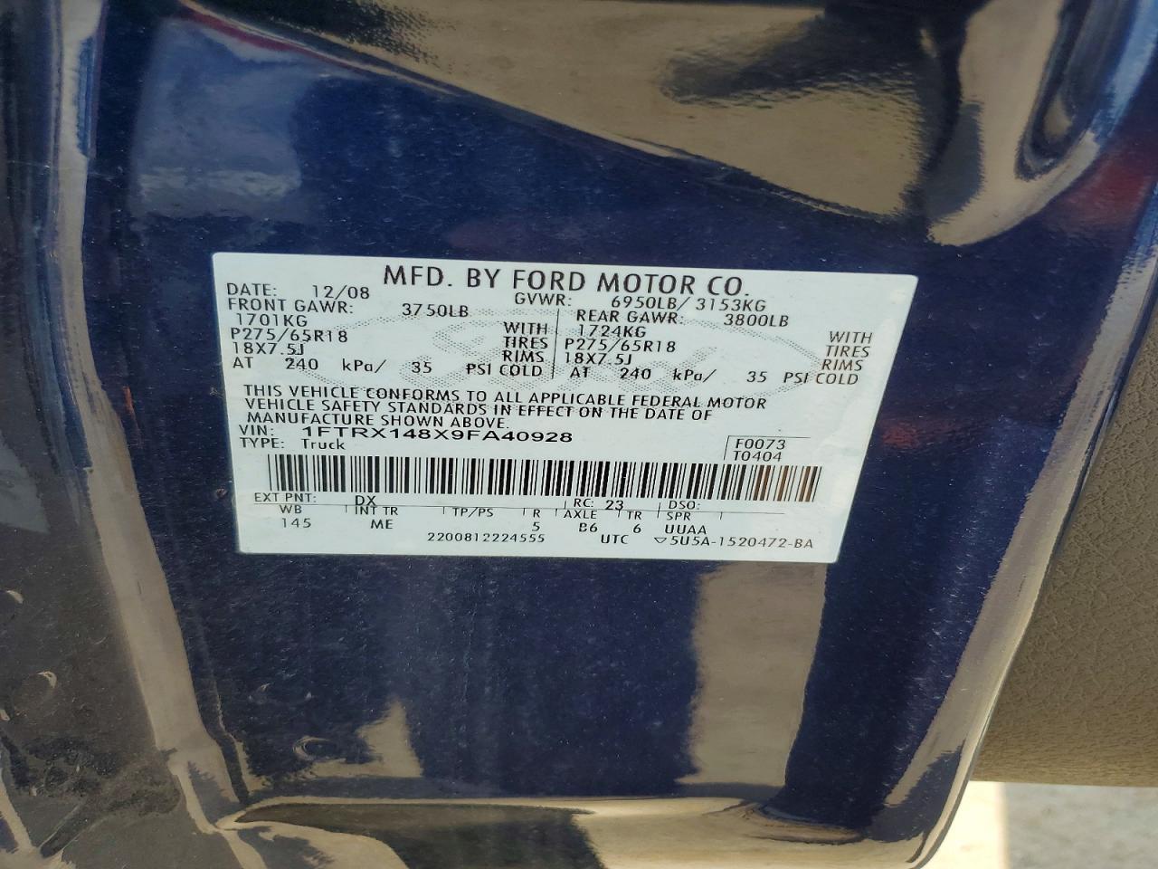 2009 FORD F-150