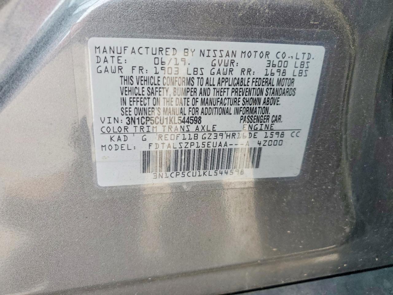 2019 NISSAN KICKS