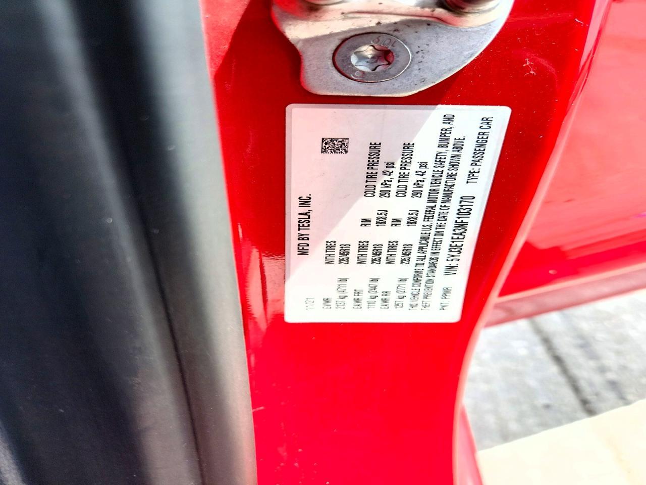 2022 TESLA MODEL 3