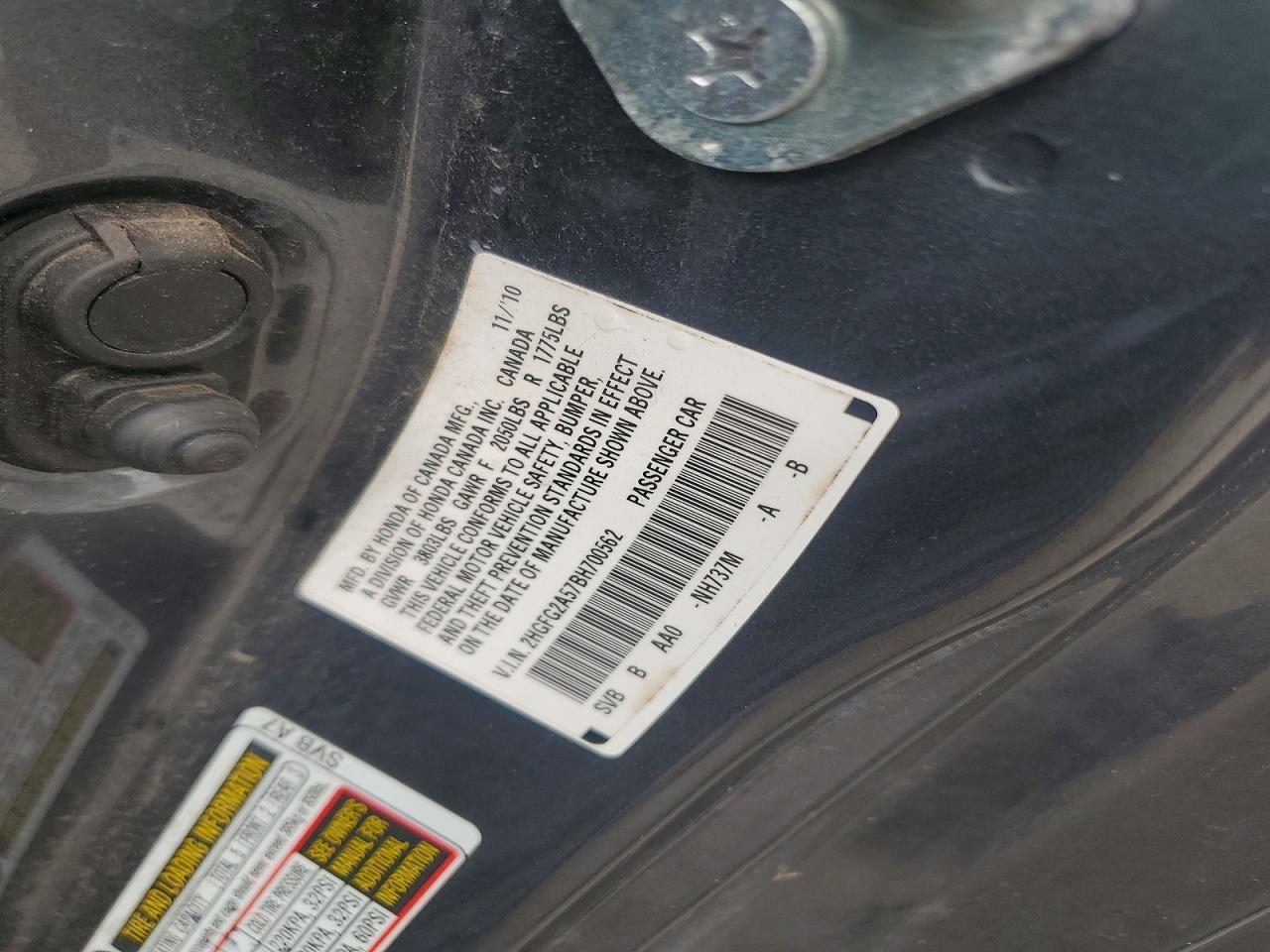 2011 HONDA CIVIC
