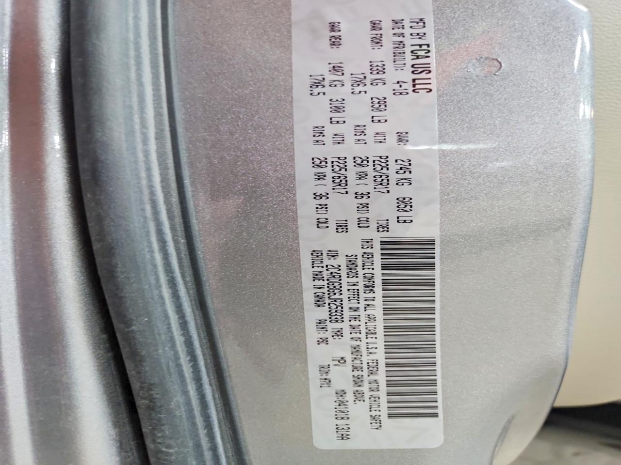 2018 DODGE GRAND CARAVAN