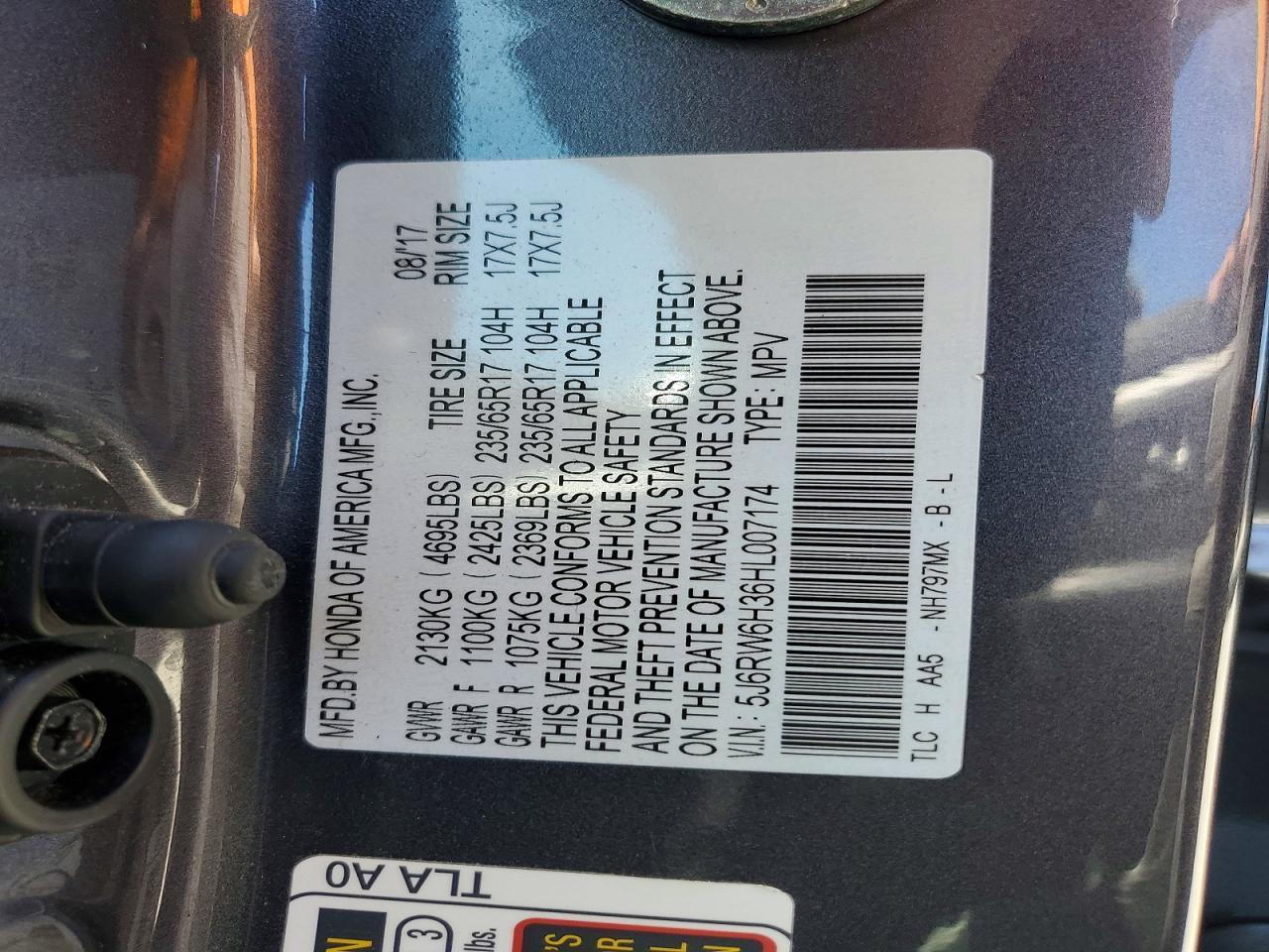 2017 HONDA CR-V