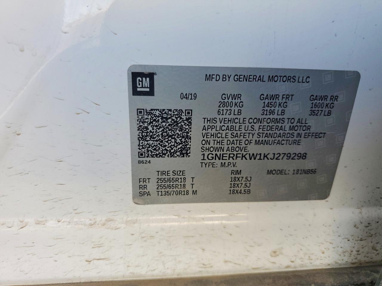 2019 CHEVROLET TRAVERSE