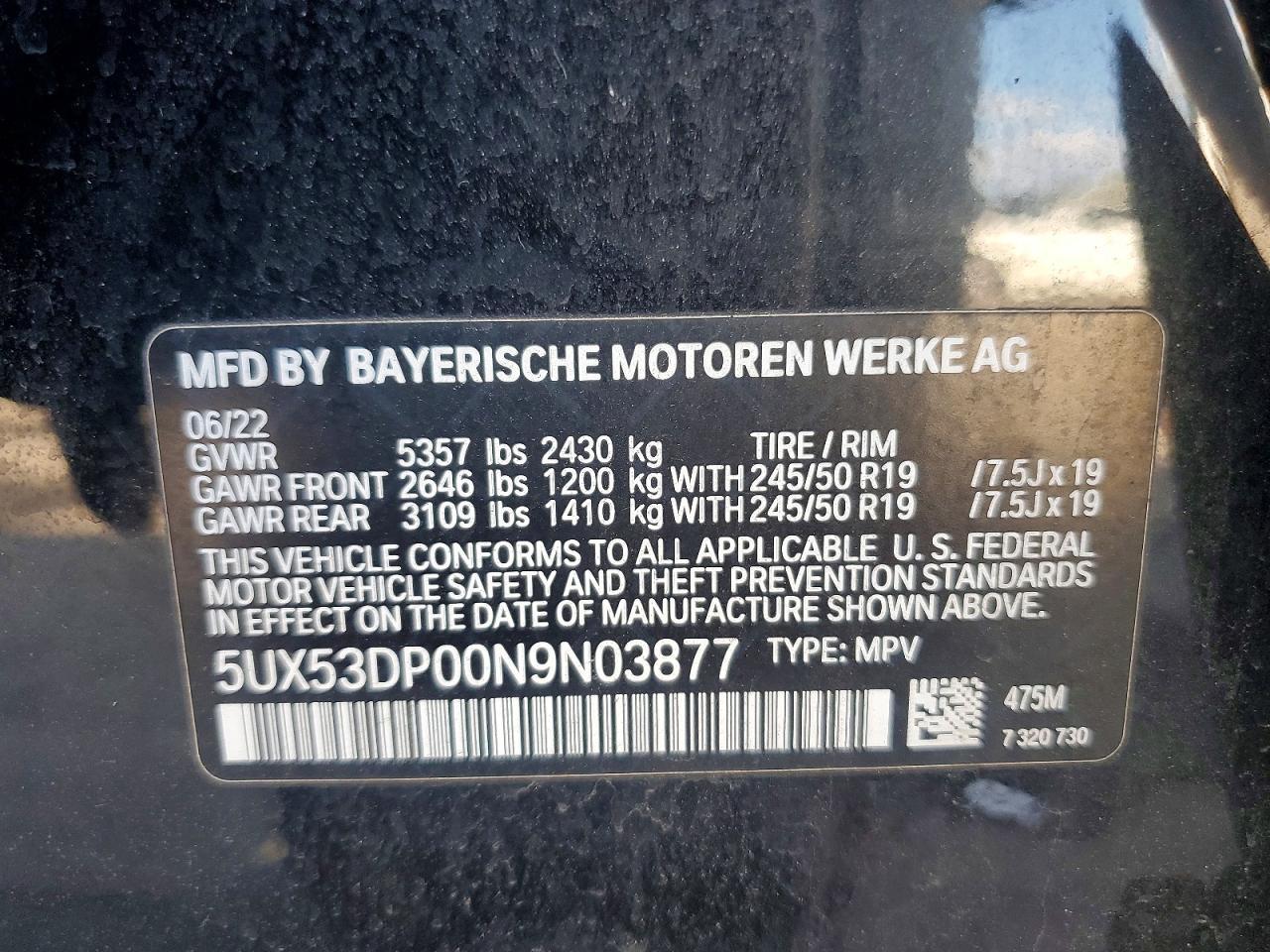 2022 BMW X3