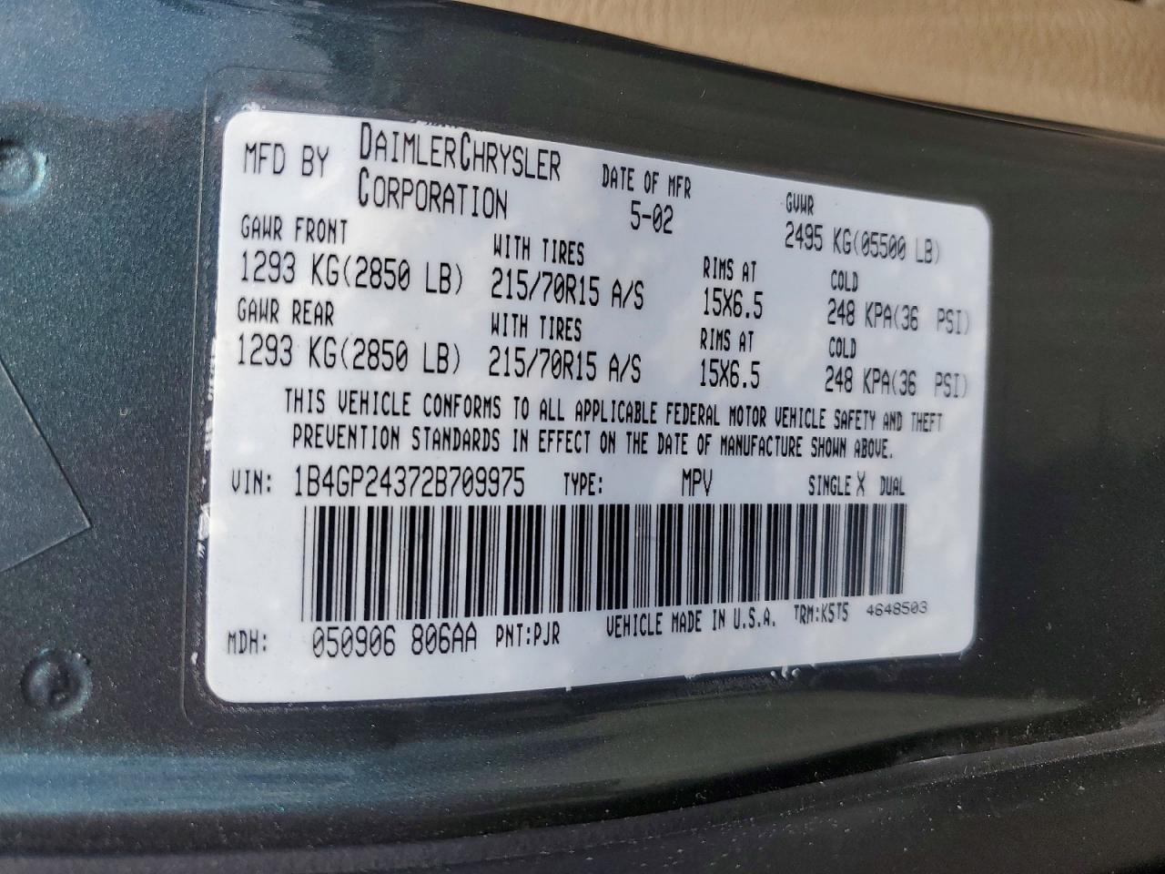 2002 DODGE GRAND CARAVAN