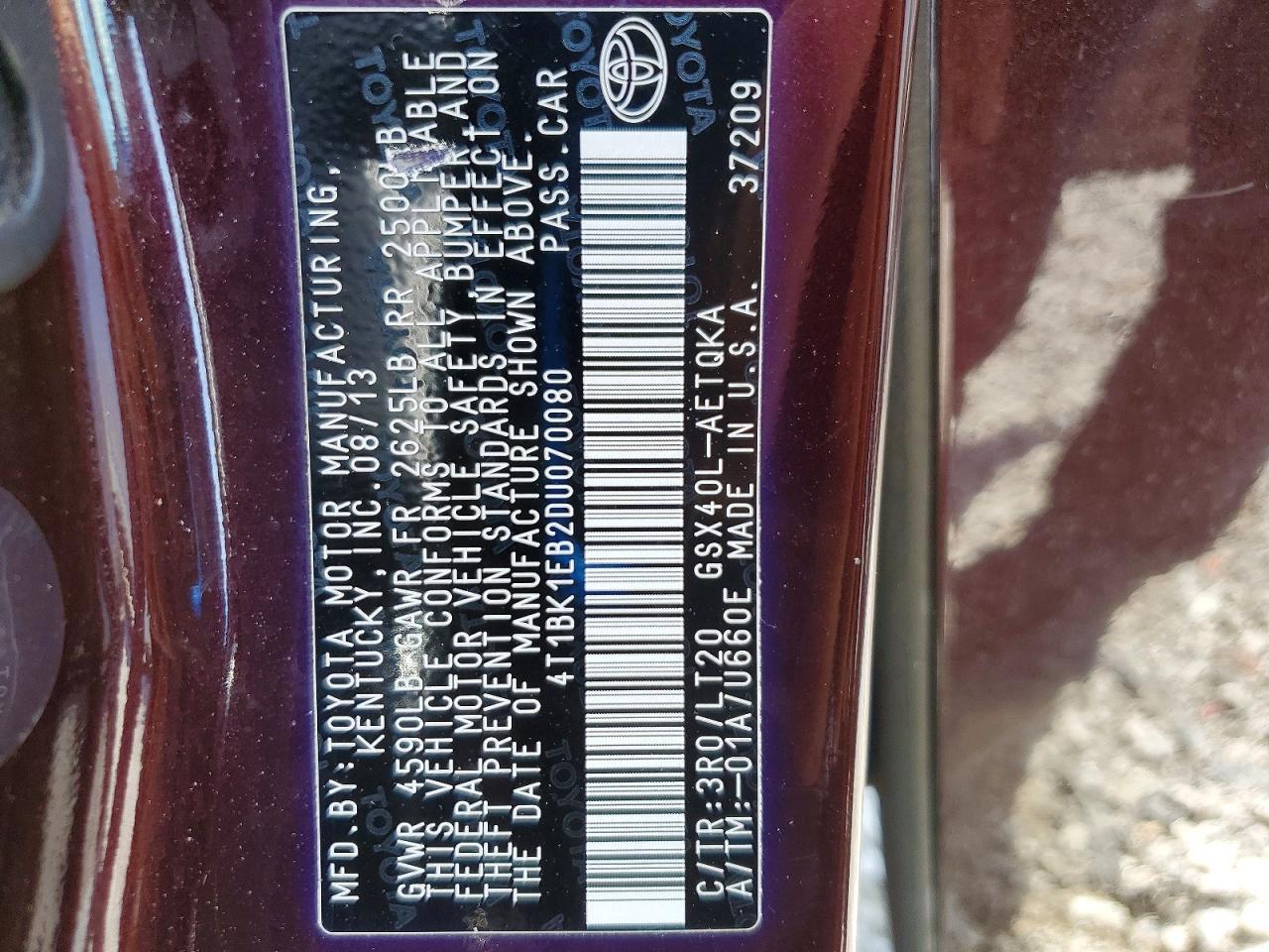 2013 TOYOTA Avalon