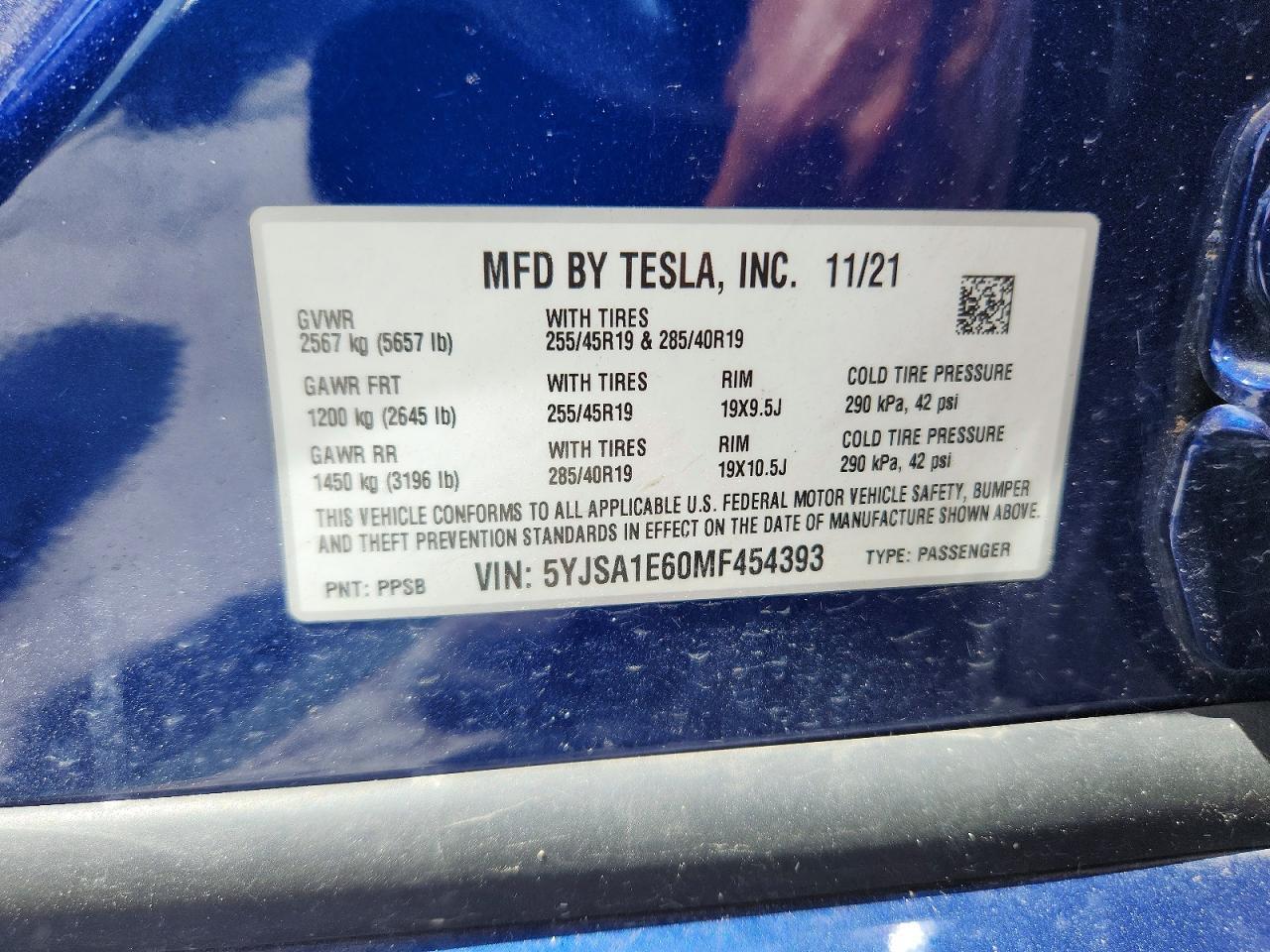 2021 TESLA MODEL S