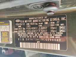 2012 KIA SORENTO