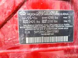 2011 HYUNDAI SONATA