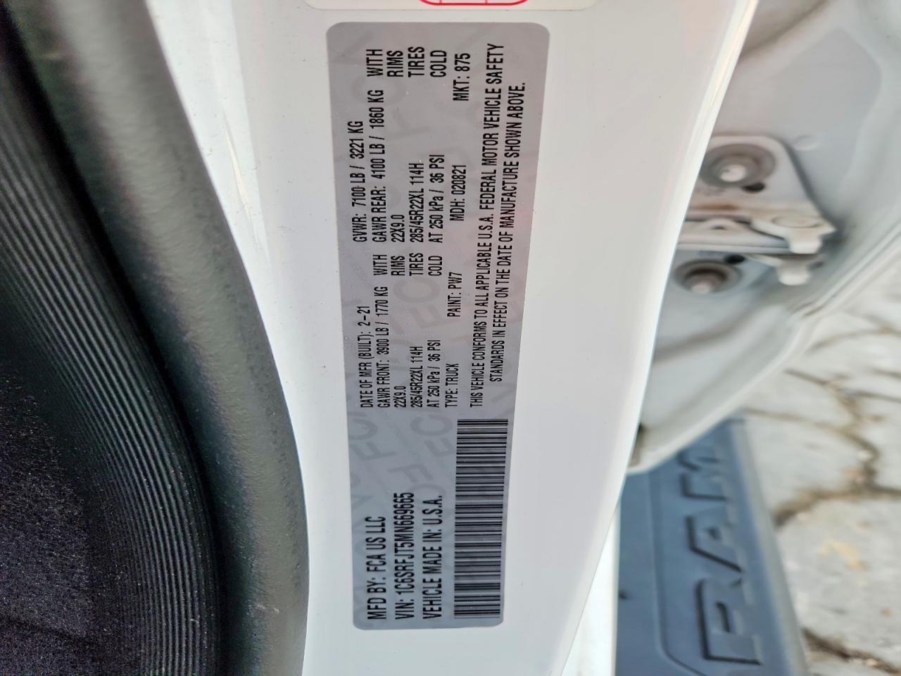 2021 RAM 1500