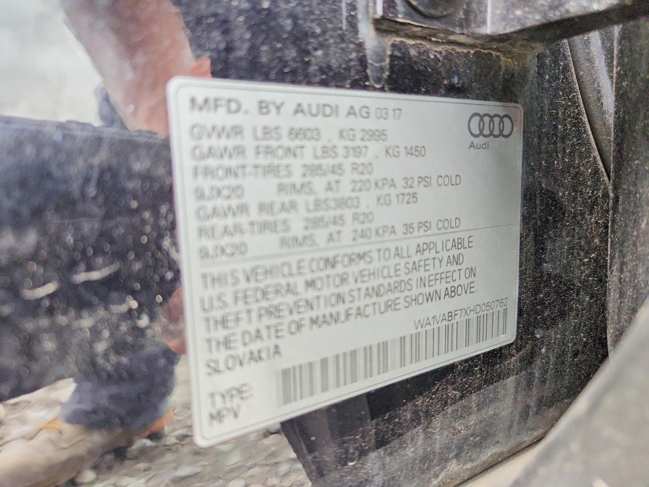 2017 AUDI Q7