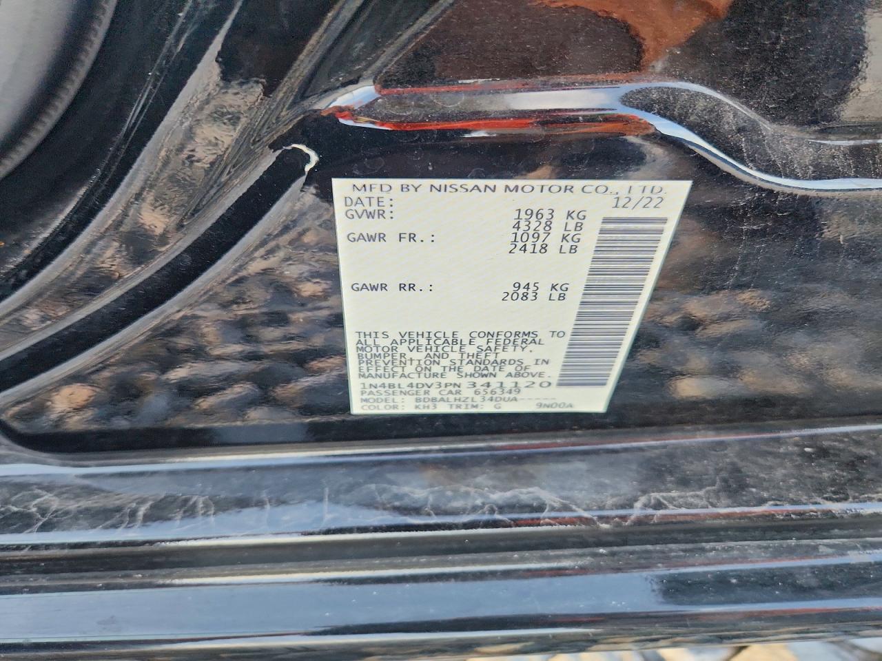 2023 NISSAN ALTIMA