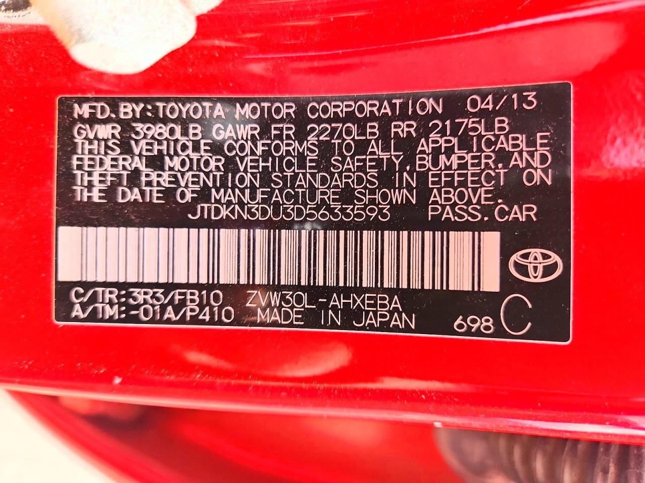 2013 TOYOTA PRIUS