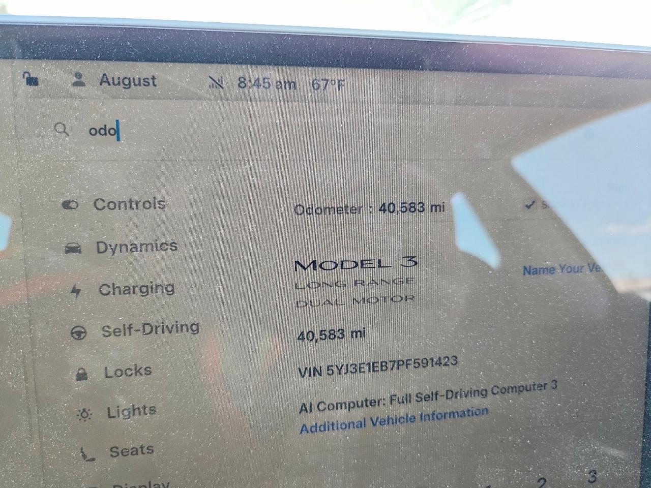 2023 TESLA MODEL 3