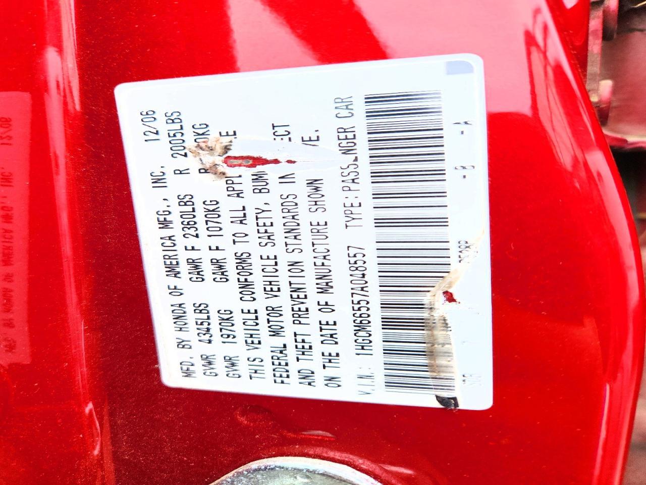 2007 HONDA ACCORD