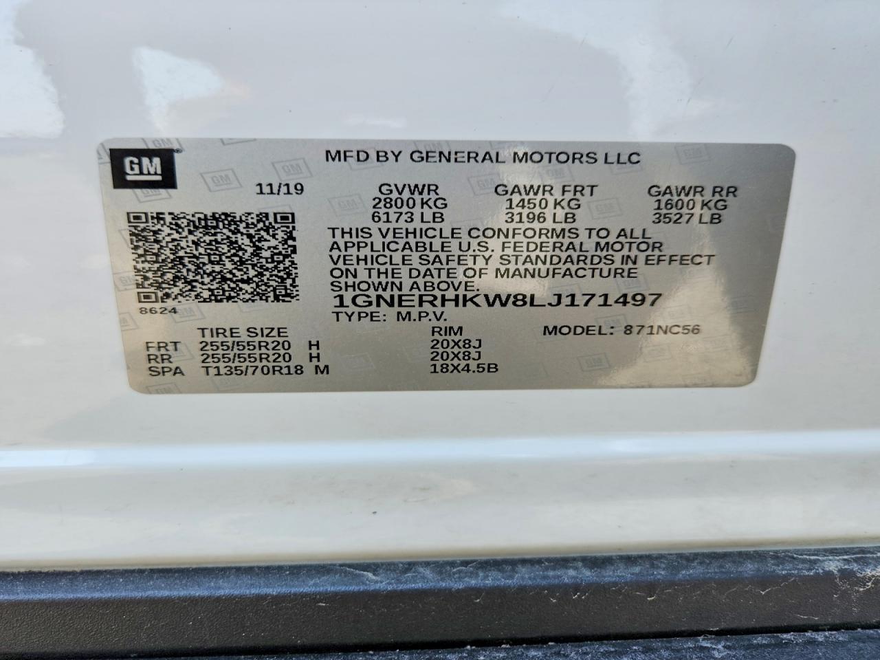 2020 CHEVROLET TRAVERSE