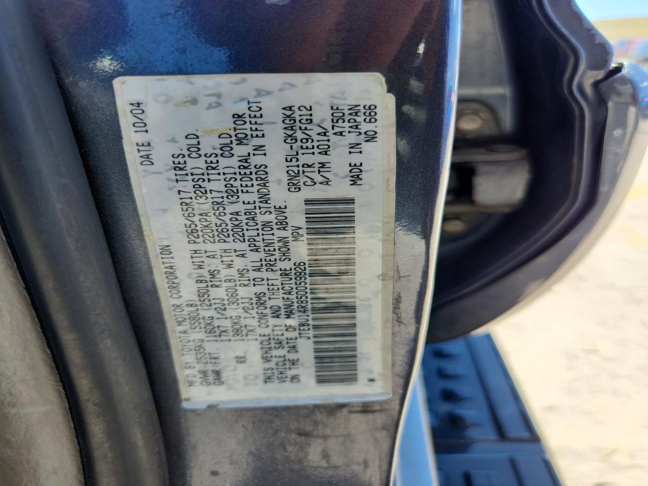 2005 TOYOTA 4Runner