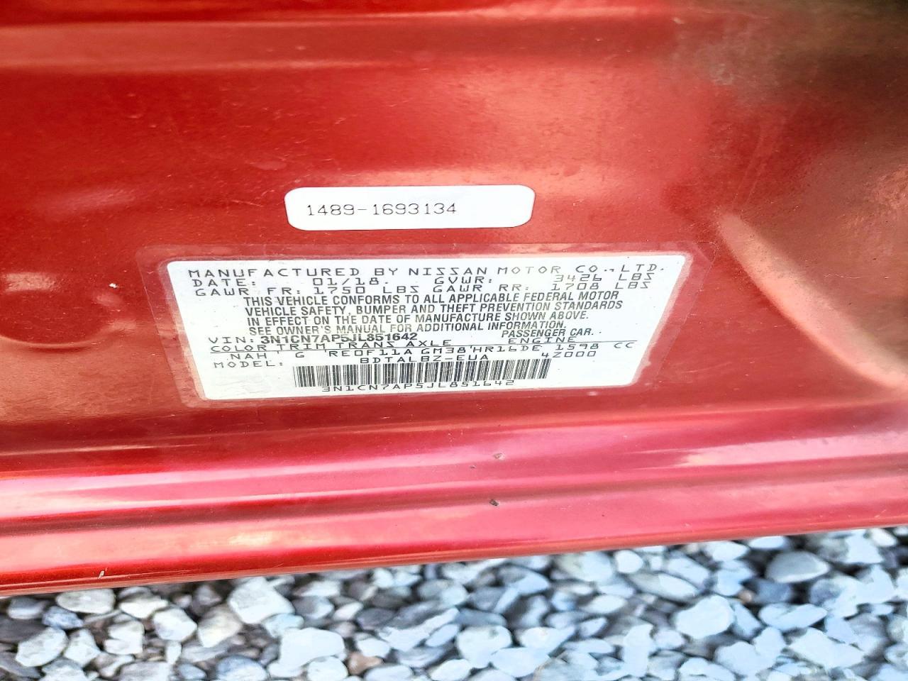 2018 NISSAN VERSA