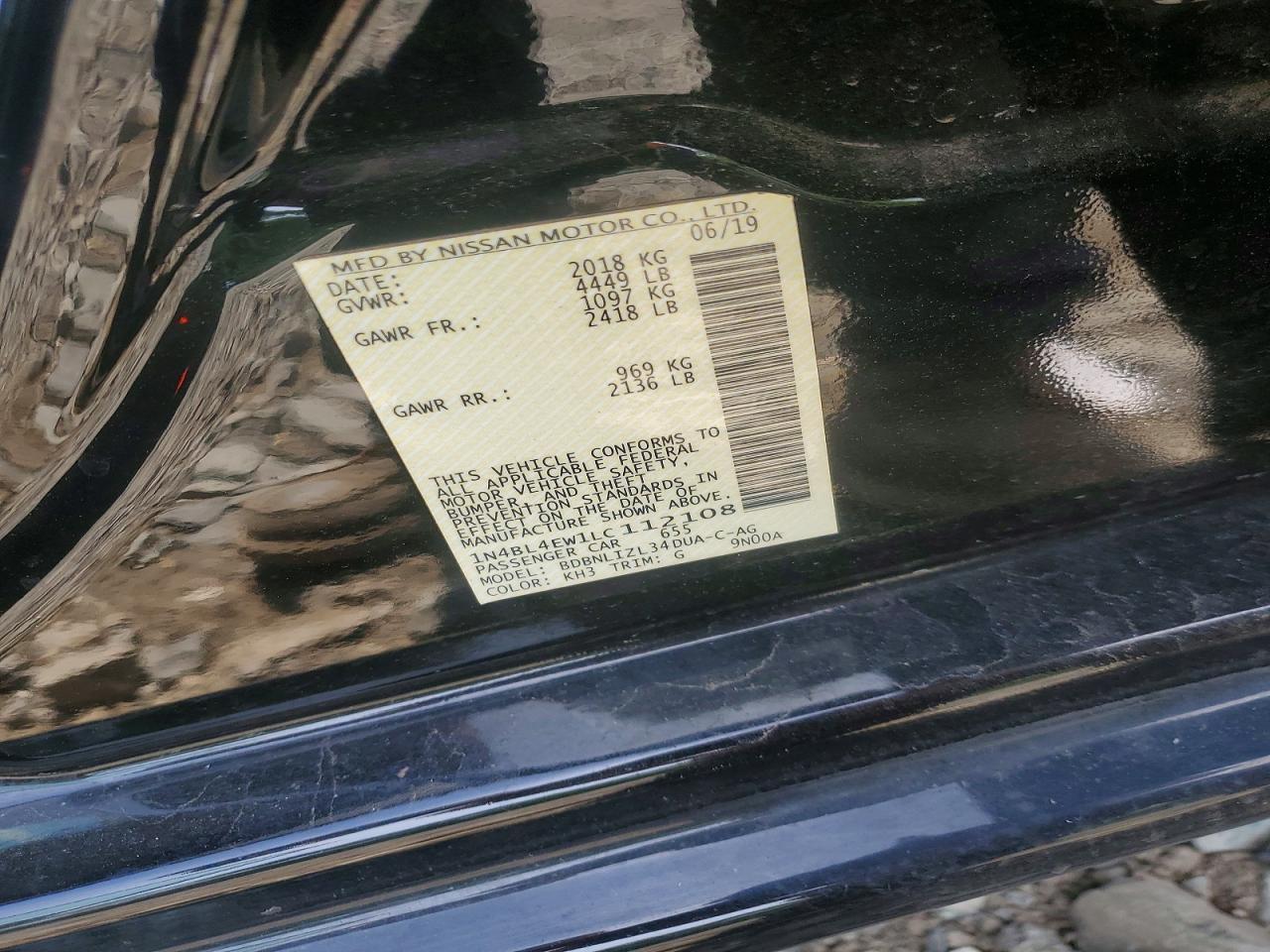 2020 NISSAN ALTIMA