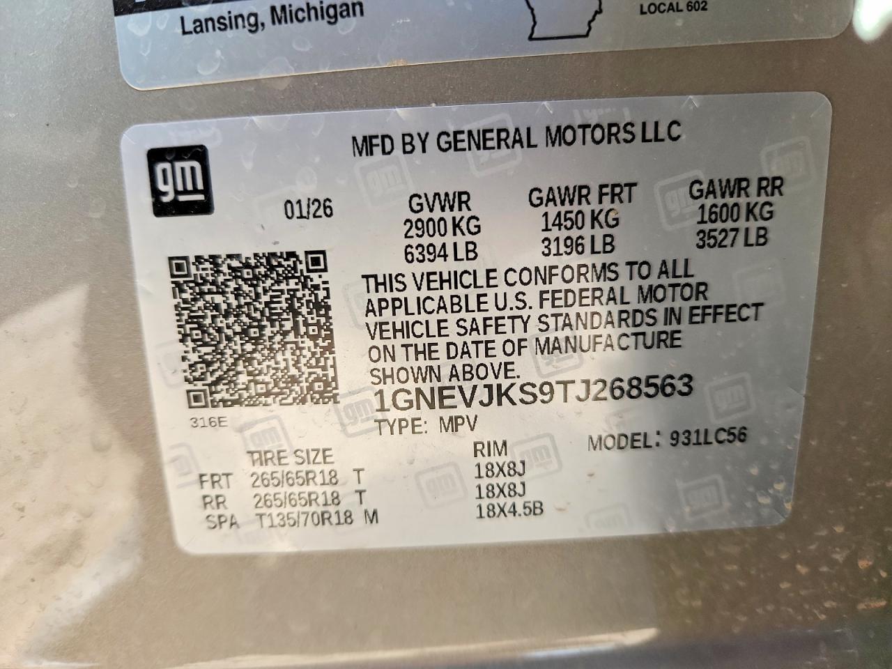 2026 CHEVROLET TRAVERSE