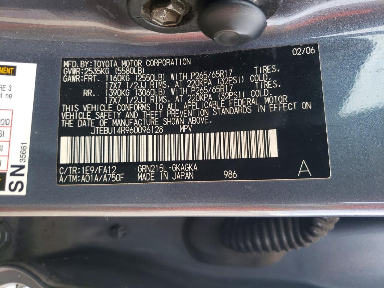 2006 TOYOTA 4Runner