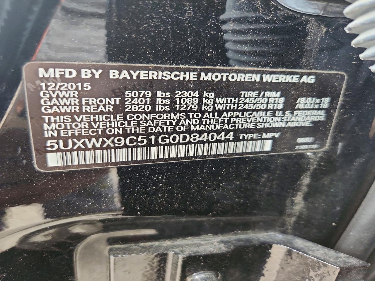 2016 BMW X3