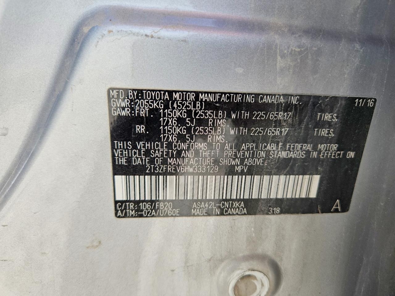 2017 TOYOTA RAV4