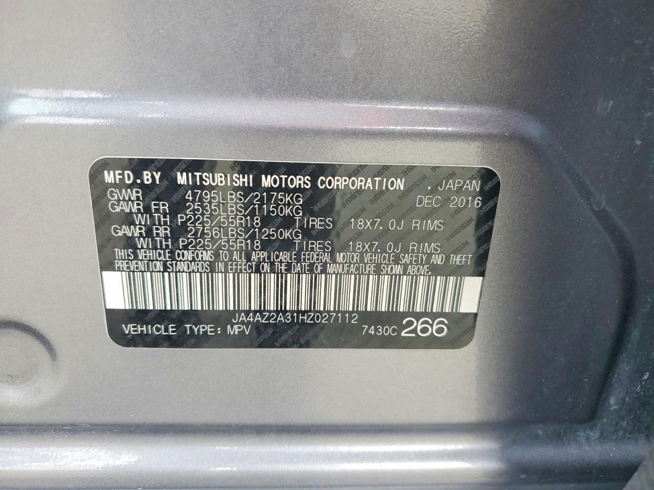2017 MITSUBISHI outlander
