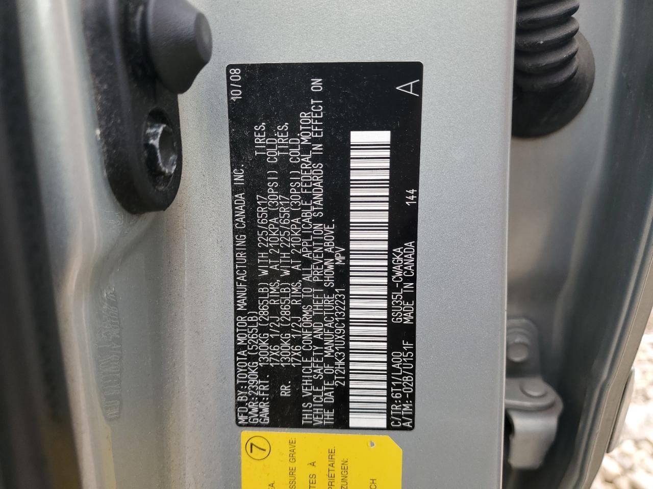 2009 LEXUS RX 350