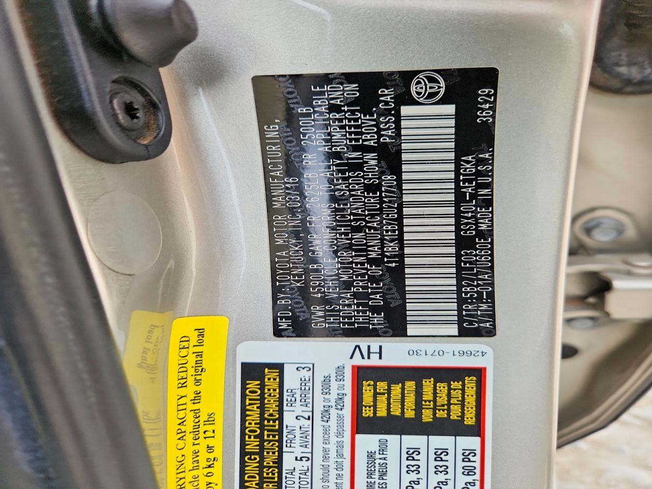2016 TOYOTA Avalon