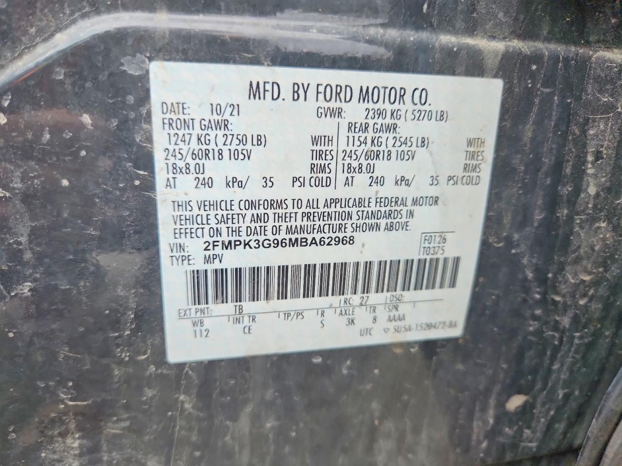 2021 FORD EDGE