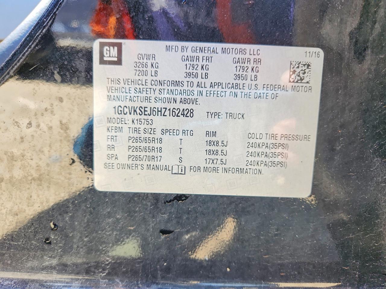2017 CHEVROLET Silverado
