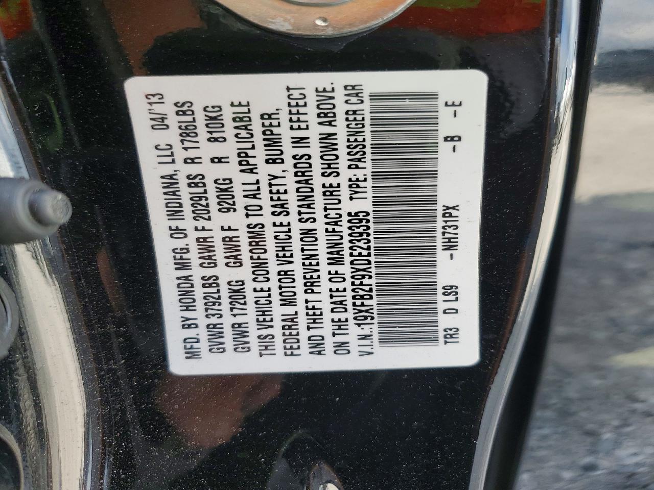 2013 HONDA CIVIC