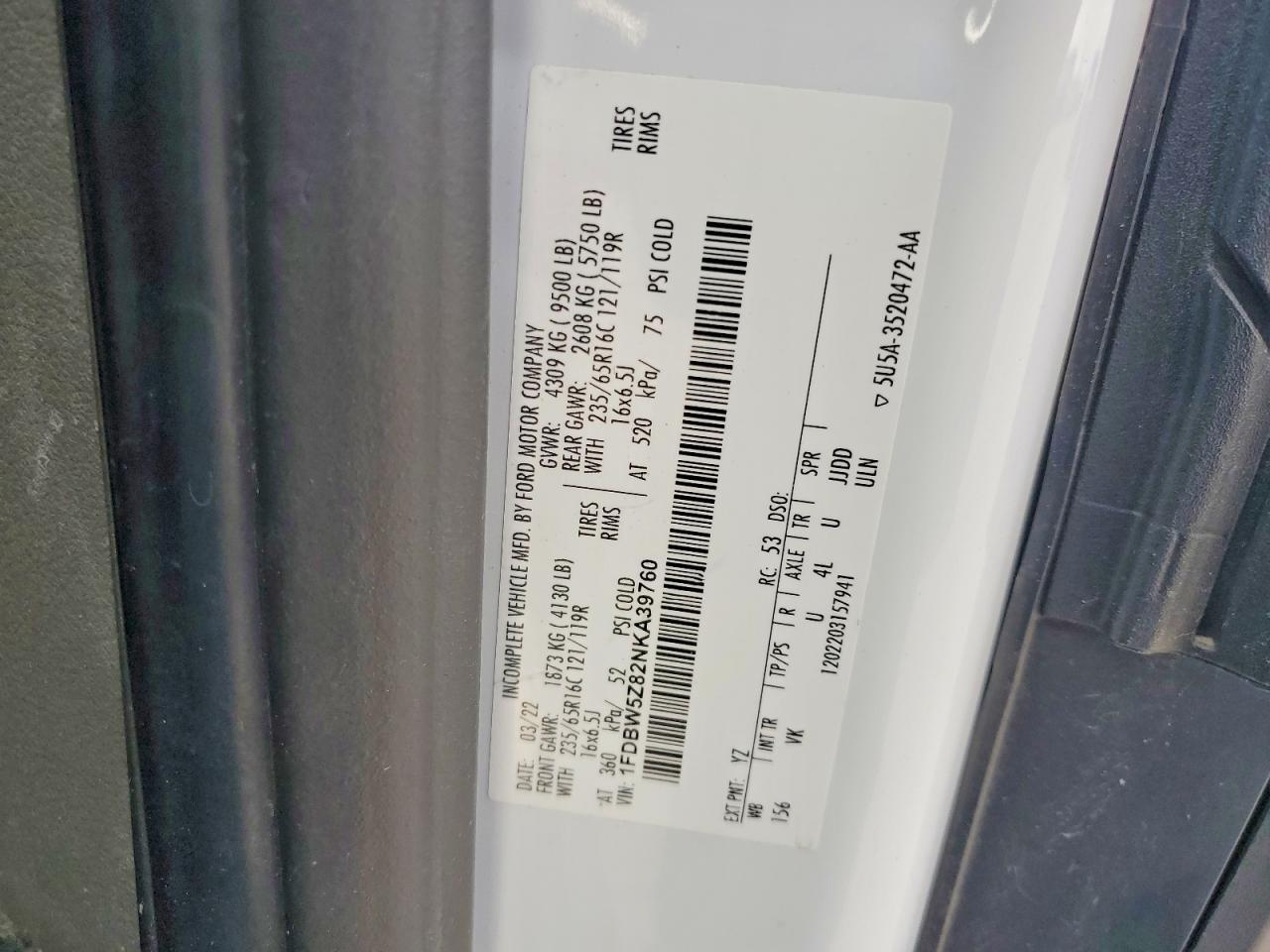 2022 FORD Transit