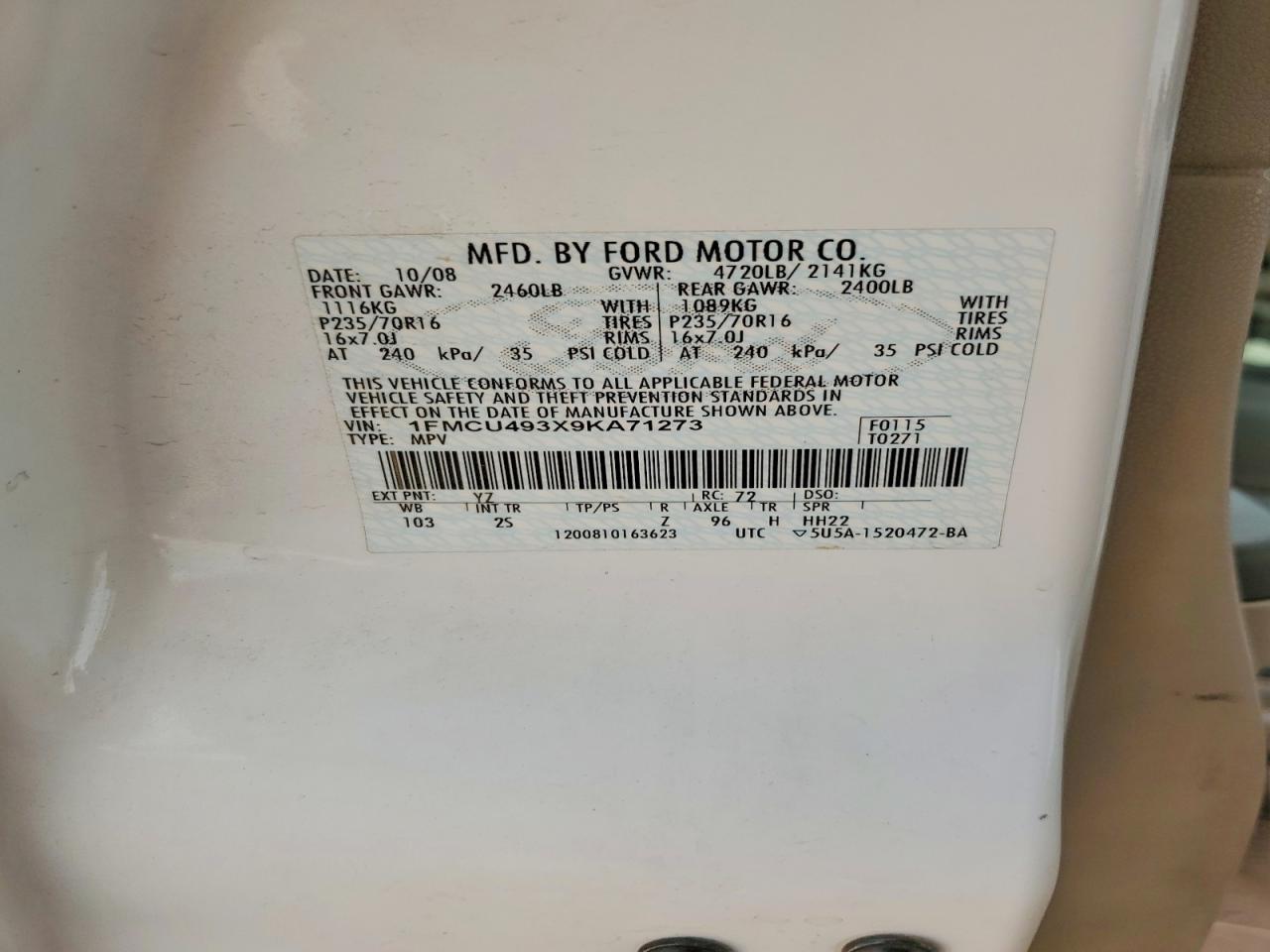 2009 FORD Escape Hybrid