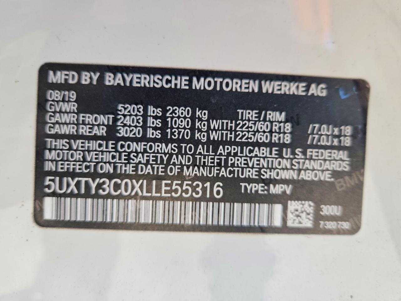 2020 BMW X3