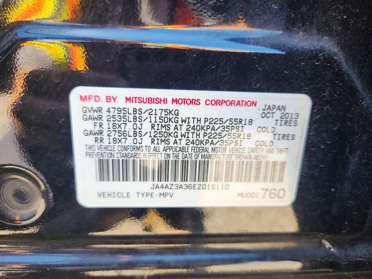 2014 MITSUBISHI outlander
