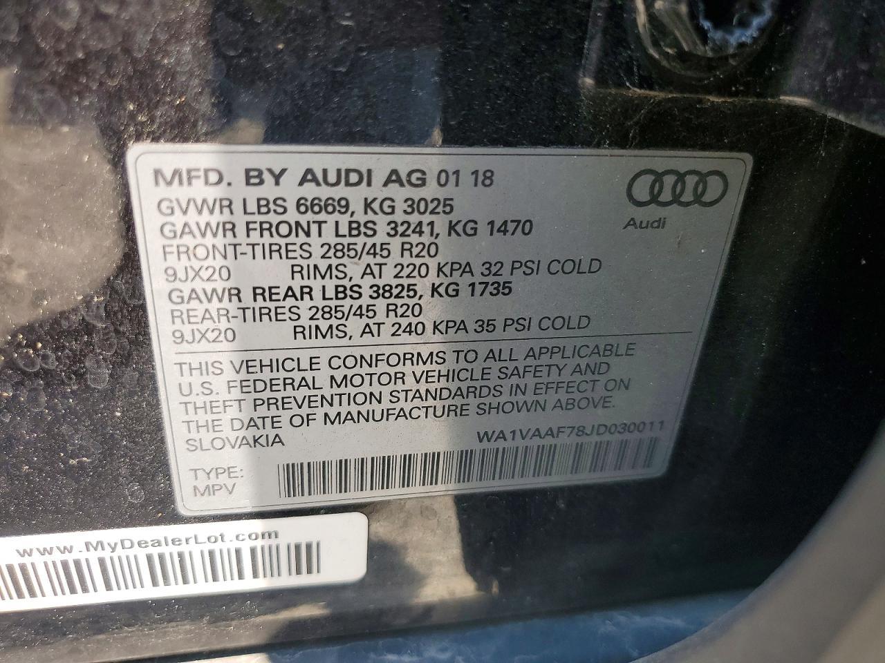2018 AUDI Q7