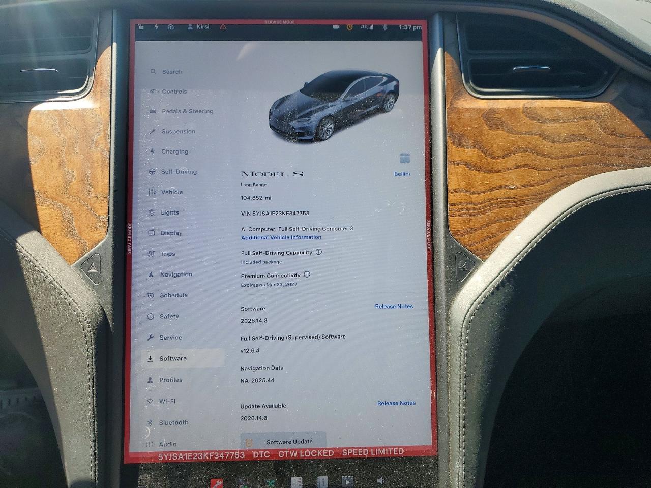 2019 TESLA MODEL S