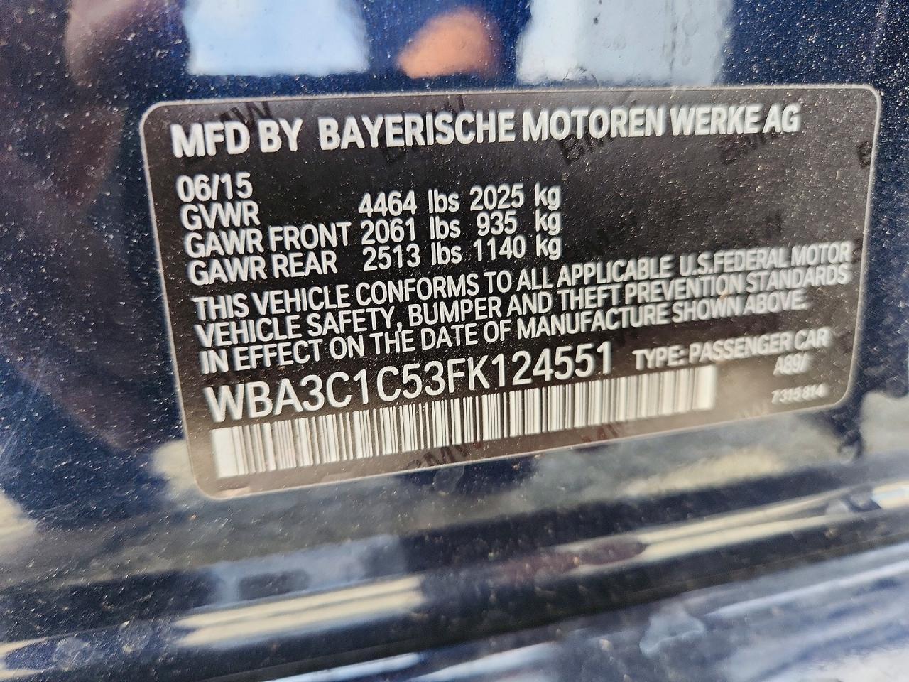 2015 BMW 3 SERIES