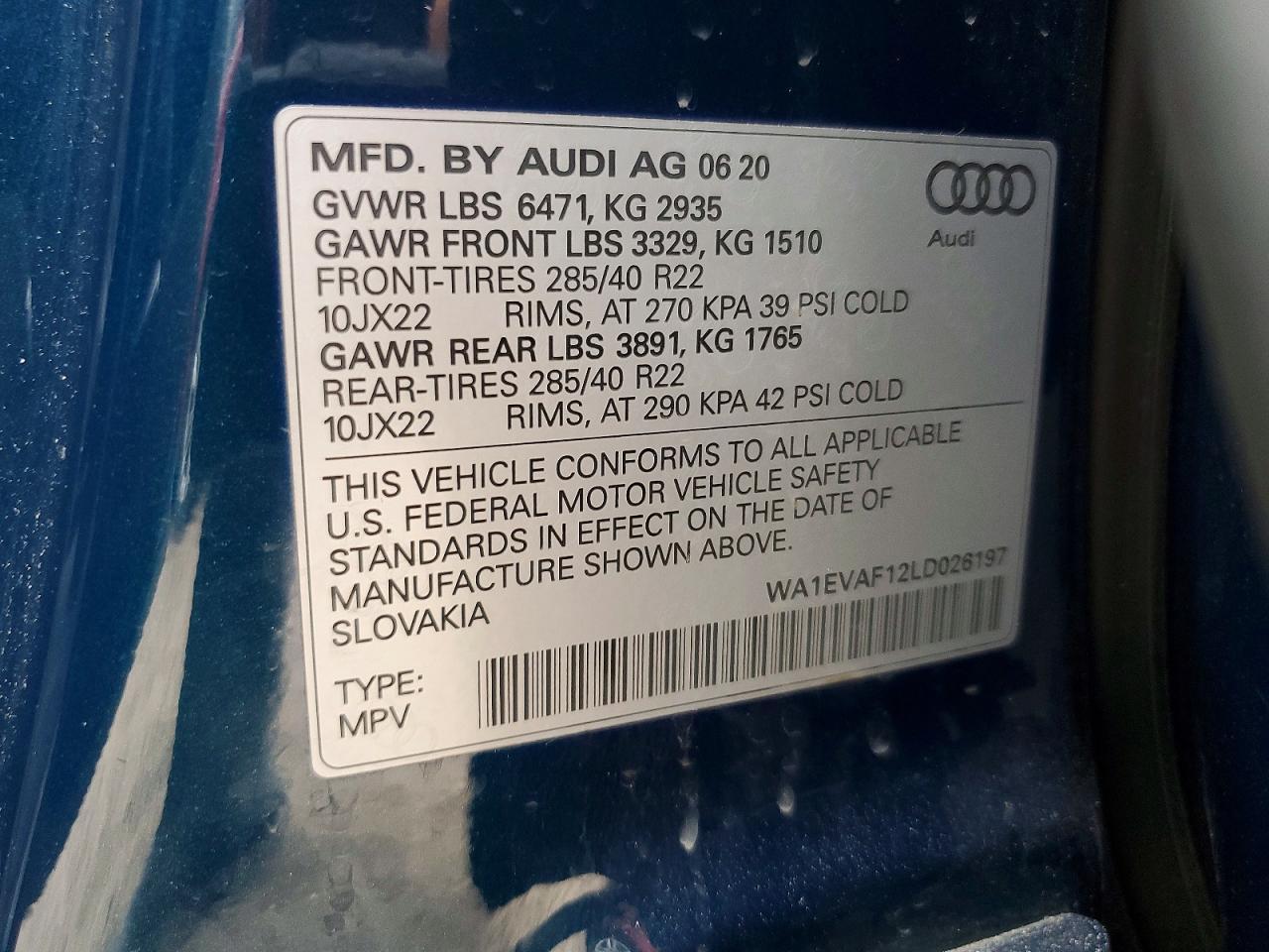 2020 AUDI Q8