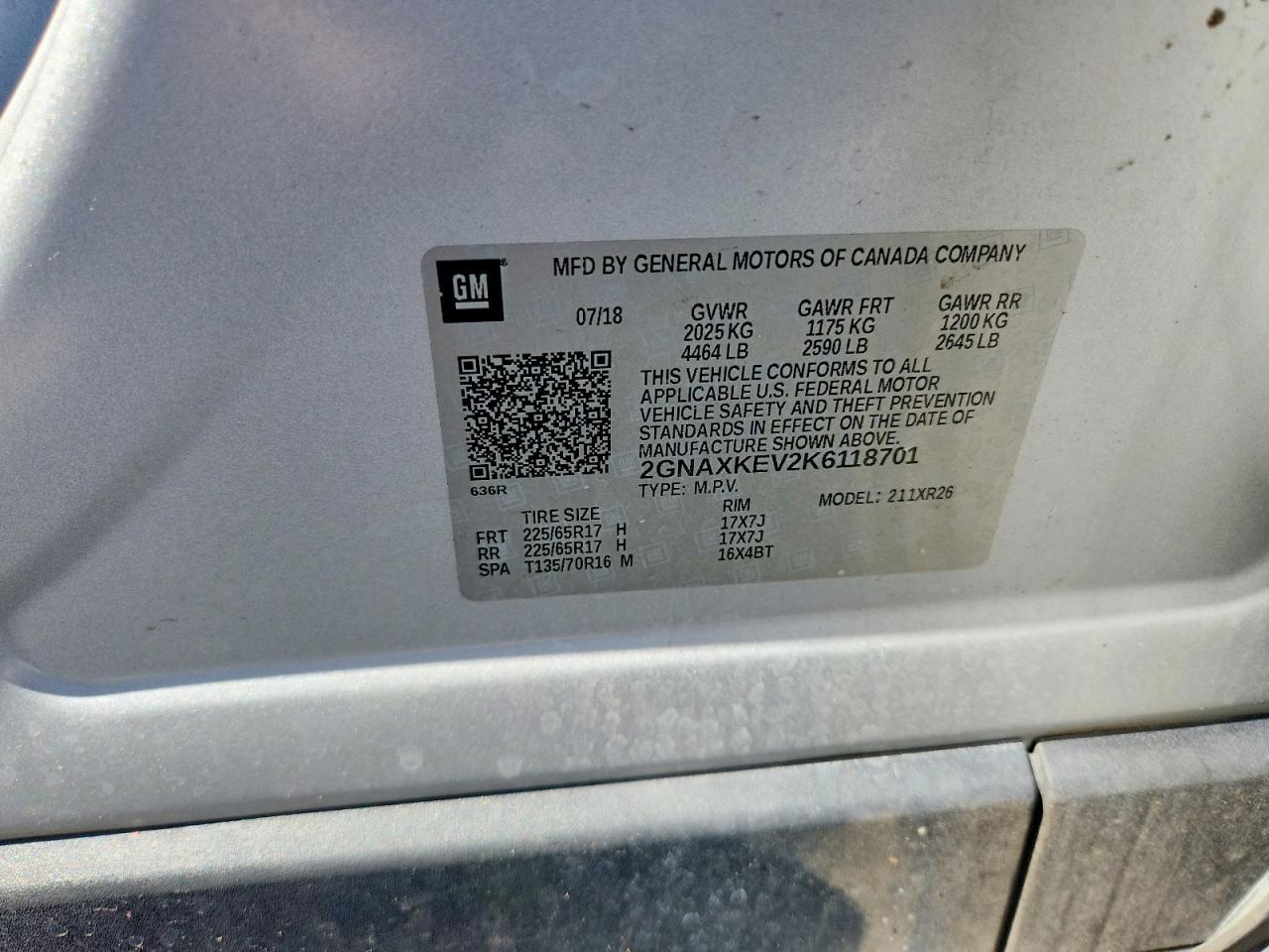 2019 CHEVROLET EQUINOX